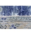 4x6 distressed Turkish rug , bedroom rug, 4' X 6'2 Blue Beige Handmade vintage rug