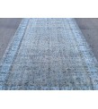 6x9 retro faded pattern rug, bedroom rug, 5'10 X 8'11 distressed rug, wool rug