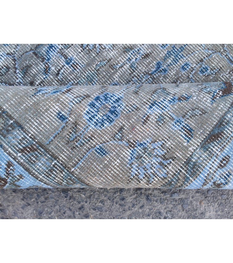 6x9 retro faded pattern rug, bedroom rug, 5'10 X 8'11 distressed rug, wool rug