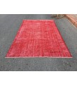 5x9 red bed plan rug, Living room rug , 5'5 X 9' Vintage rug