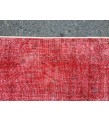 5x9 red bed plan rug, Living room rug , 5'5 X 9' Vintage rug