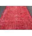 5x9 red bed plan rug, Living room rug , 5'5 X 9' Vintage rug