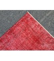 5x9 red bed plan rug, Living room rug , 5'5 X 9' Vintage rug
