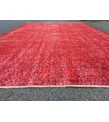 5x9 red bed plan rug, Living room rug , 5'5 X 9' Vintage rug