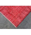 5x9 red bed plan rug, Living room rug , 5'5 X 9' Vintage rug