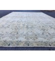 5x8 beige kitchen rug, bed plan rug, Turkish handmade rug, 4'8 X 7'5 retro rug