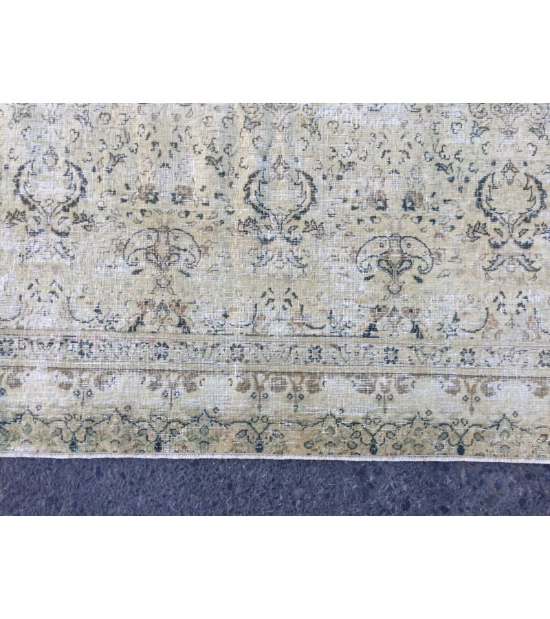 5x8 beige kitchen rug, bed plan rug, Turkish handmade rug, 4'8 X 7'5 retro rug