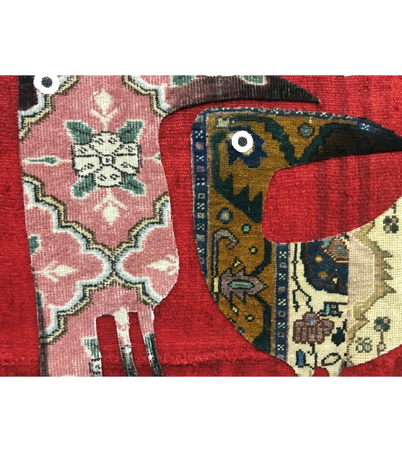 Wings and Weavings: Bird's Portrait on Rug