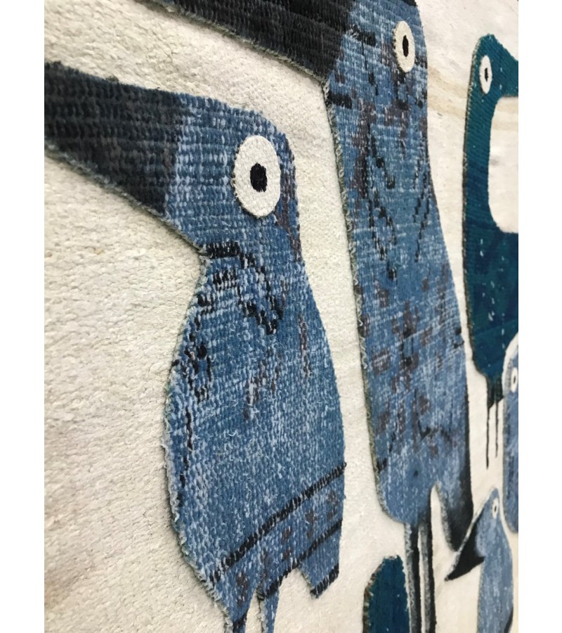 Wings and Weavings: Bird's Portrait on Rug