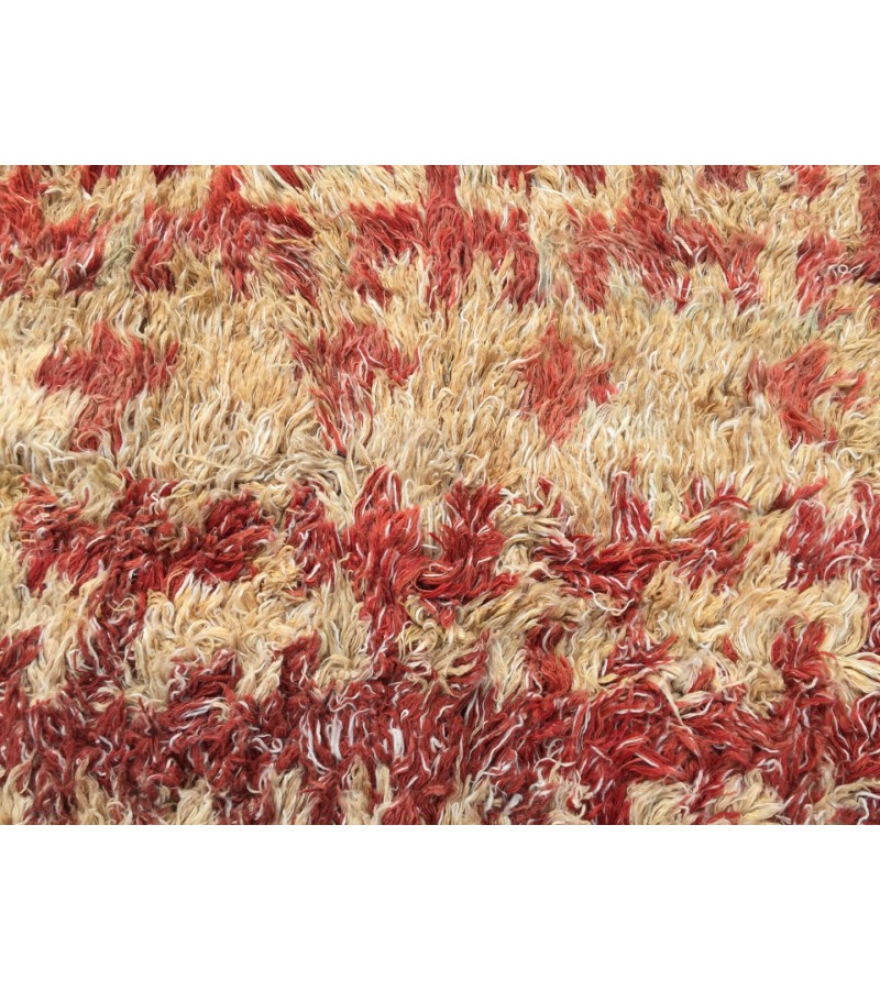 Shaggy Rug 8x11 , Moroccan Rug , Muted Throw rug , 7'7 X 10'10 Tulu Turkish Rug , Nomadic Rug , Soft rug