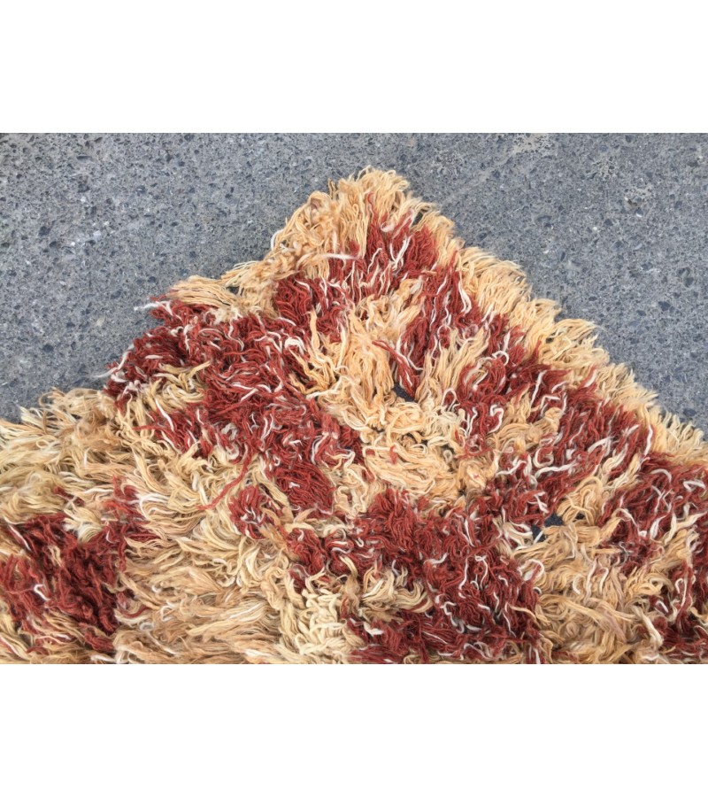 Shaggy Rug 8x11 , Moroccan Rug , Muted Throw rug , 7'7 X 10'10 Tulu Turkish Rug , Nomadic Rug , Soft rug