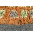 6x10 Vintage Orange shaggy rug, Moroccan rug 6x9 , Turkish Tulu rug , 6 X 9'6 handmade decor rug