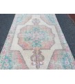 4x7 wool bedroom rug, home decor rug, 4'5 X 7'1 bed plan rug, Turkish area rug