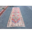 3x10 distressed vintage runner, entryway runner, 3'1 X 9'10 woven runner