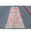 3x10 distressed vintage runner, entryway runner, 3'1 X 9'10 woven runner