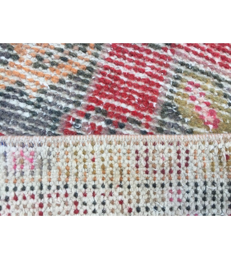 3x10 distressed vintage runner, entryway runner, 3'1 X 9'10 woven runner