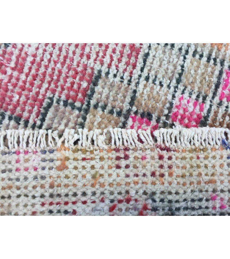 3x10 distressed vintage runner, entryway runner, 3'1 X 9'10 woven runner