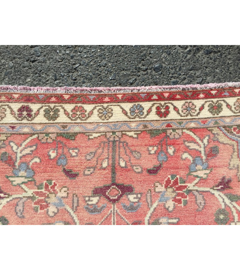 4x9 retro floral corridor rug , kitchen runner, 3'6 X 9'3 boho runner