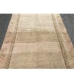 5x8 vintage area rug, retro beige brown bedroom rug, 5' X 7'9 hand woven rug