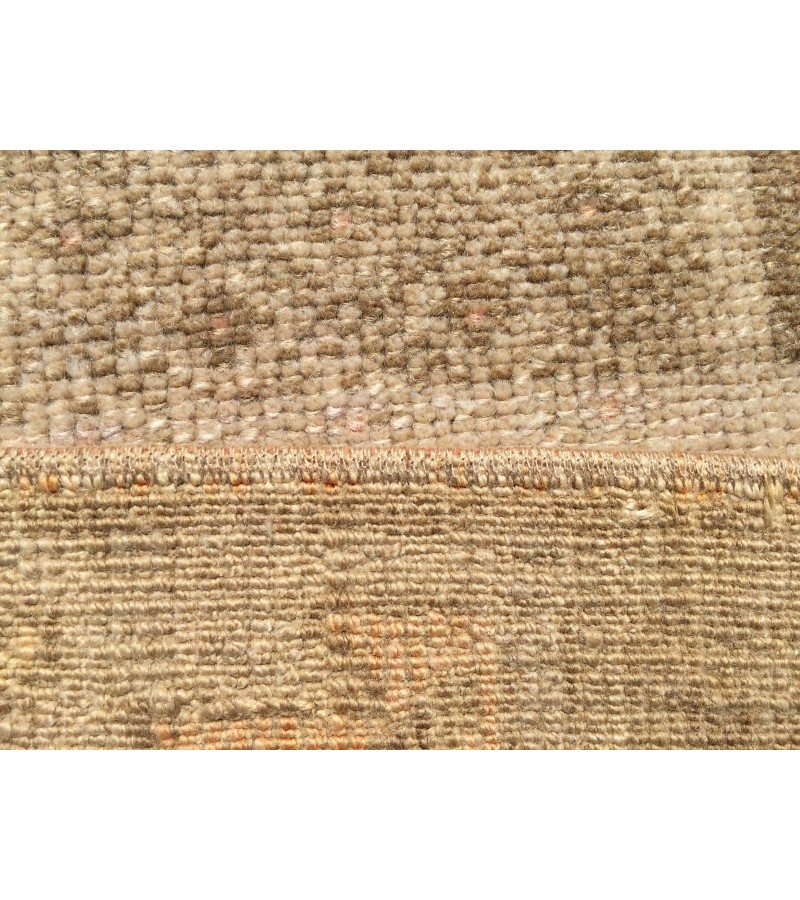 5x8 vintage area rug, retro beige brown bedroom rug, 5' X 7'9 hand woven rug