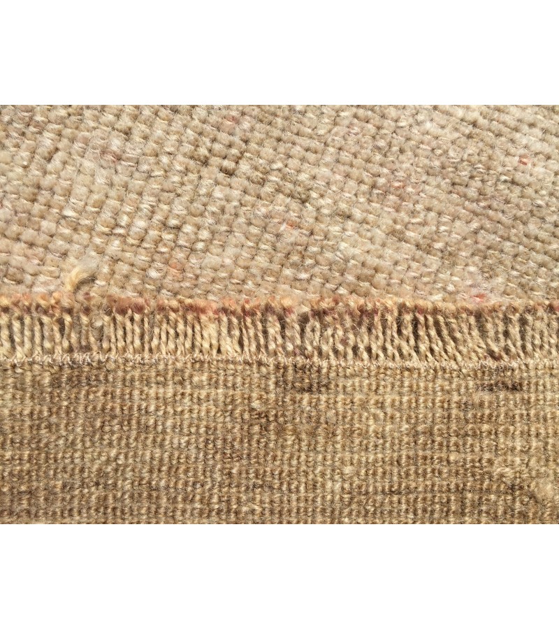 5x8 vintage area rug, retro beige brown bedroom rug, 5' X 7'9 hand woven rug