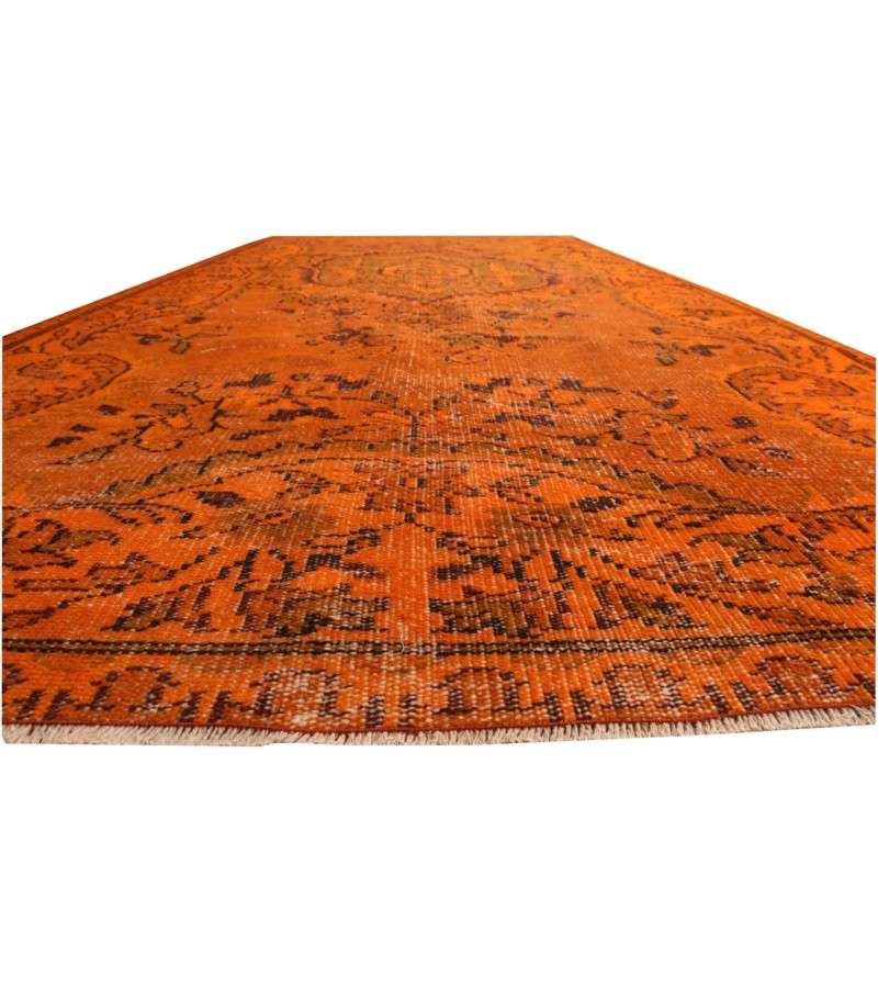 5.7 X 9.1 Ft.. 170 X 271 CM  Orange Vintage Carpet