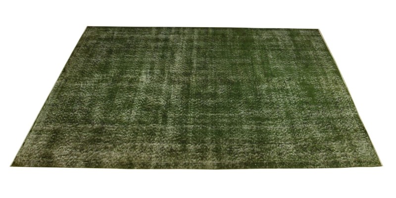 4.10 X 8.8 Ft..147X265 Cm  Simple Pattern Green