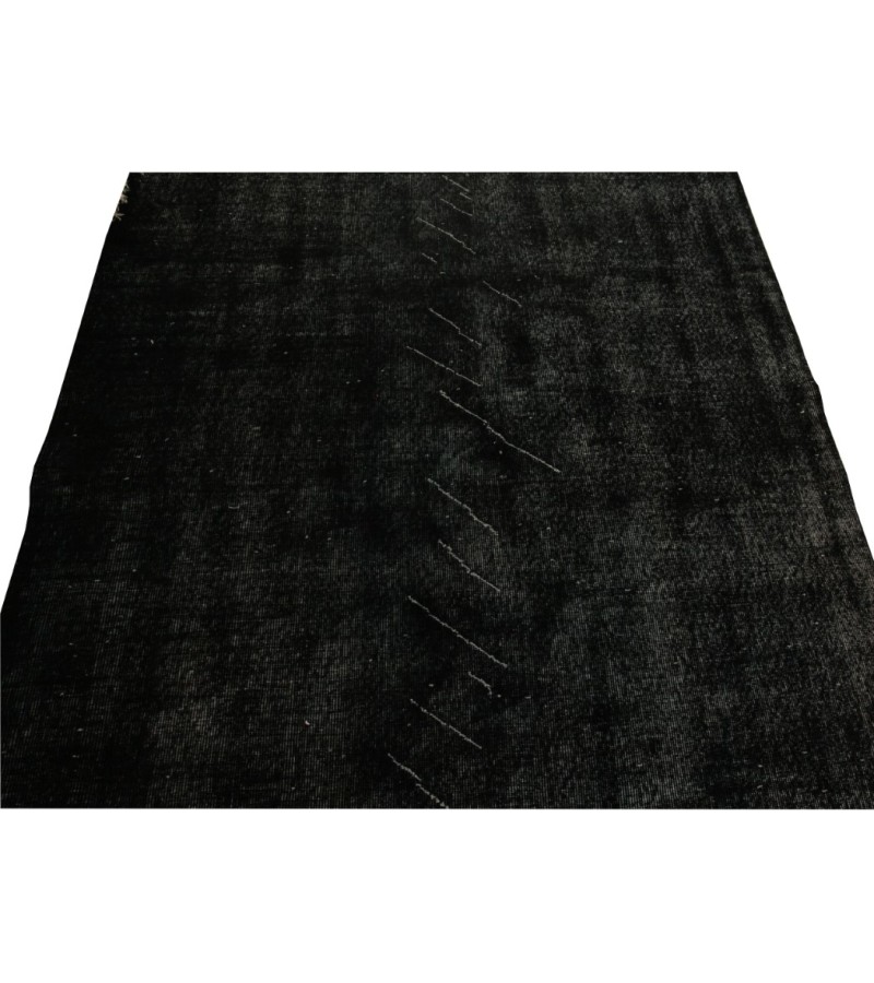 6.0 X 8.11 Ft..  184x271 cm Simple pattern black carpet