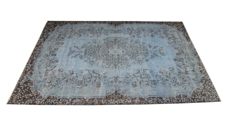 5.0.x 9.8 Ft.. 169X294 CM  Blue Vintage Kitchen Rug