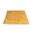 5.5 X 7.8 Ft.. Golden yellow Moroccan style Abstract carpet , 165 X 235 cm