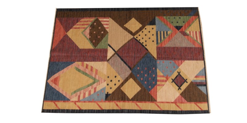 4.7 X 6.5 Ft.. 140x195 cm  Abstract Design Kilim Rug .. (Sold out)