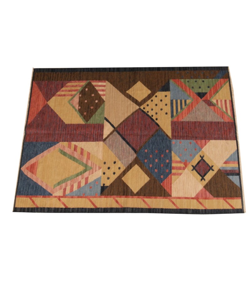 4.7 X 6.5 Ft.. 140x195 cm  Abstract Design Kilim Rug .. (Sold out)