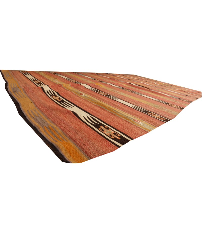 4.3 X 8.6 Ft..  130x260 cm Antique Kilim Rug