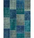 Turkish Patchwork rug, Vintage Handmade Rug , Anatolian Rug , Modern Rug , Bohemian Rug  , %100 Wool Rug , Area Rug