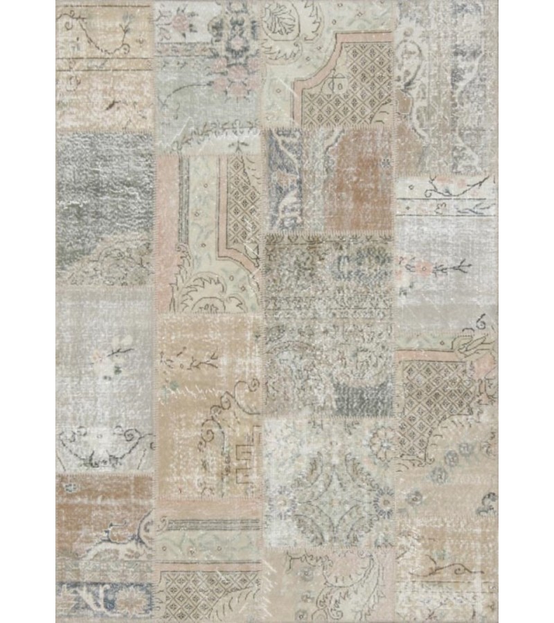 Turkish Patchwork rug, Vintage Handmade Rug , Anatolian Rug , Modern Rug , Bohemian Rug  , %100 Wool Rug , Area Rug