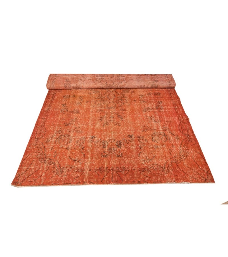 5.7 X 9.1 170 X 276 CM  Orange Vintage Carpet