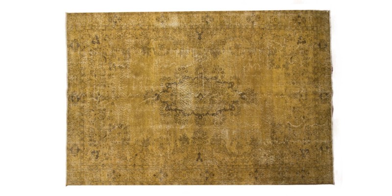 5.10 x 9.10 Ft..   178x300 cm Large Medallion Deco yellow Area Rug