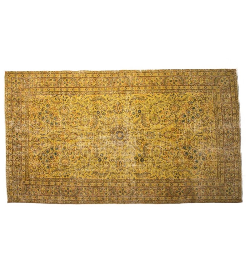 5.4 X 8.10 Ft.. 163X270 CM Mixed Color Vintage Turkish Rug