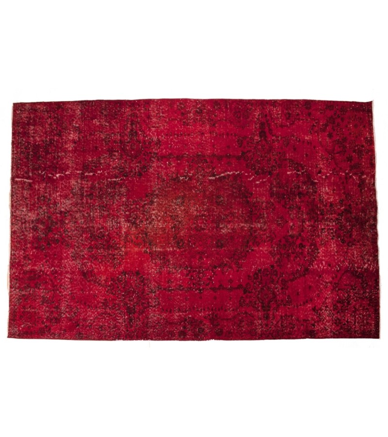 5.6 X 8.8 Ft.. 171x268 cm Red Vintage Carpet , Kitchen rug