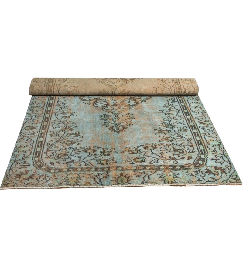 4.6 X 7.1 Ft 1143x217 CM  This is one Hand Knotted Rug , Turkish Vintage Rug , Kitchen Rug