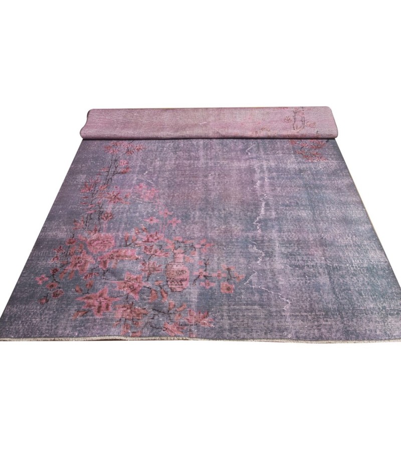 5.3 X 8.7 Ft.. 162x267 cm Pastel Colors high Pile Designer rug  Vintage Turkish Area Rug , No Repair , Nice situation