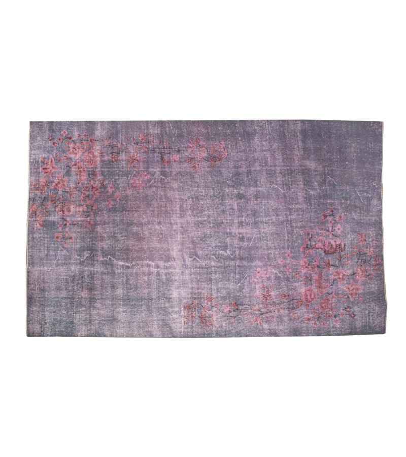 5.3 X 8.7 Ft.. 162x267 cm Pastel Colors high Pile Designer rug  Vintage Turkish Area Rug , No Repair , Nice situation