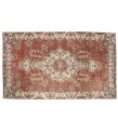 5 X 9 Feet . PErfect Madallion Rug , Copper Color Rug , Turkish Hand KNotted Antique Rug , Living Room Rug , No Repeair PErfect Condition