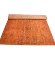 5.6 X 9 Ft.. 172x272 cm Orange Color Rug  Designer rug , Living Room Rug , This one Hand Knotted  Rug