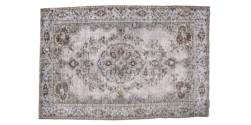 6 X 9 Feet . Perfect Madallion in Brown Colors Rug, Turkish Hand Knotted Persian Rug, Living Room Antique Rug, No Repeair Perfect Condition