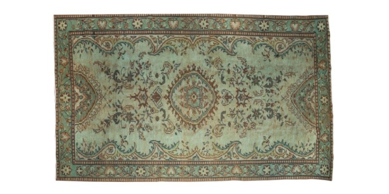 5.2 X 9 Ft.. 159x274 cm This is Hand Knotted Turkish Rug , Two Colors Rug 