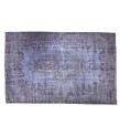156 X 295 cm Blue Rug , Muted pattern Rug , Turkish Rug , Overdyed Rug , Faded Rug  , Living Room Rug