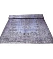 156 X 295 cm Blue Rug , Muted pattern Rug , Turkish Rug , Overdyed Rug , Faded Rug  , Living Room Rug