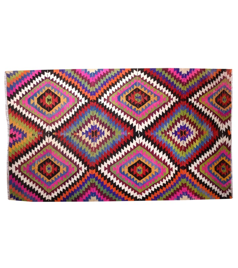 6 X 9 Feet. Turkish Anatolian Carpet , Patterned , Antique Carpet , Hand Woven Carpet , Old Middle  Village Carpet , Unrepaired Excellent Condition