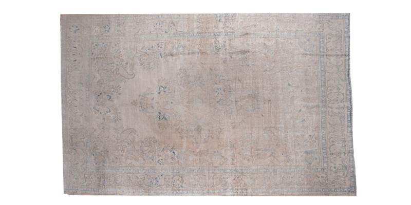 8 X 13 Feet . All over Flower Pattern Natural Colors Rug ,  Hand Knotted Living Room Rug , No Repeair PErfect Condition